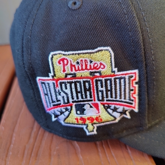 Philadelphia Phillies 1996 ASG All Star Game Fitted 7 1/4 Hat Cap Red & Black🔥 - Picture 3 of 8